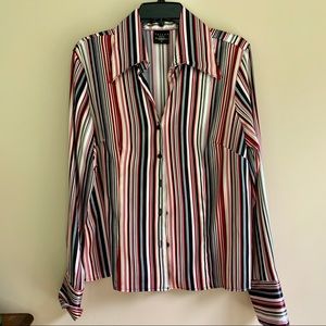 Tailor B. Moss Vintage Button Down Silk Top